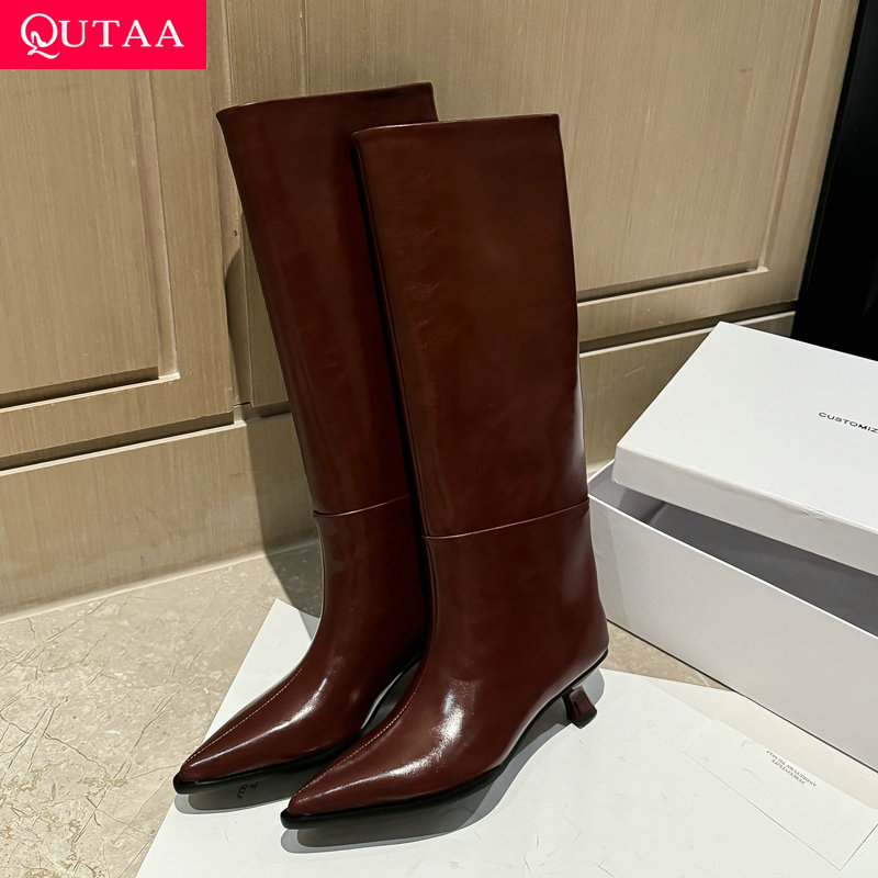 Knee High Boots Women - QUTAA Novità di moda Donna Stivali
