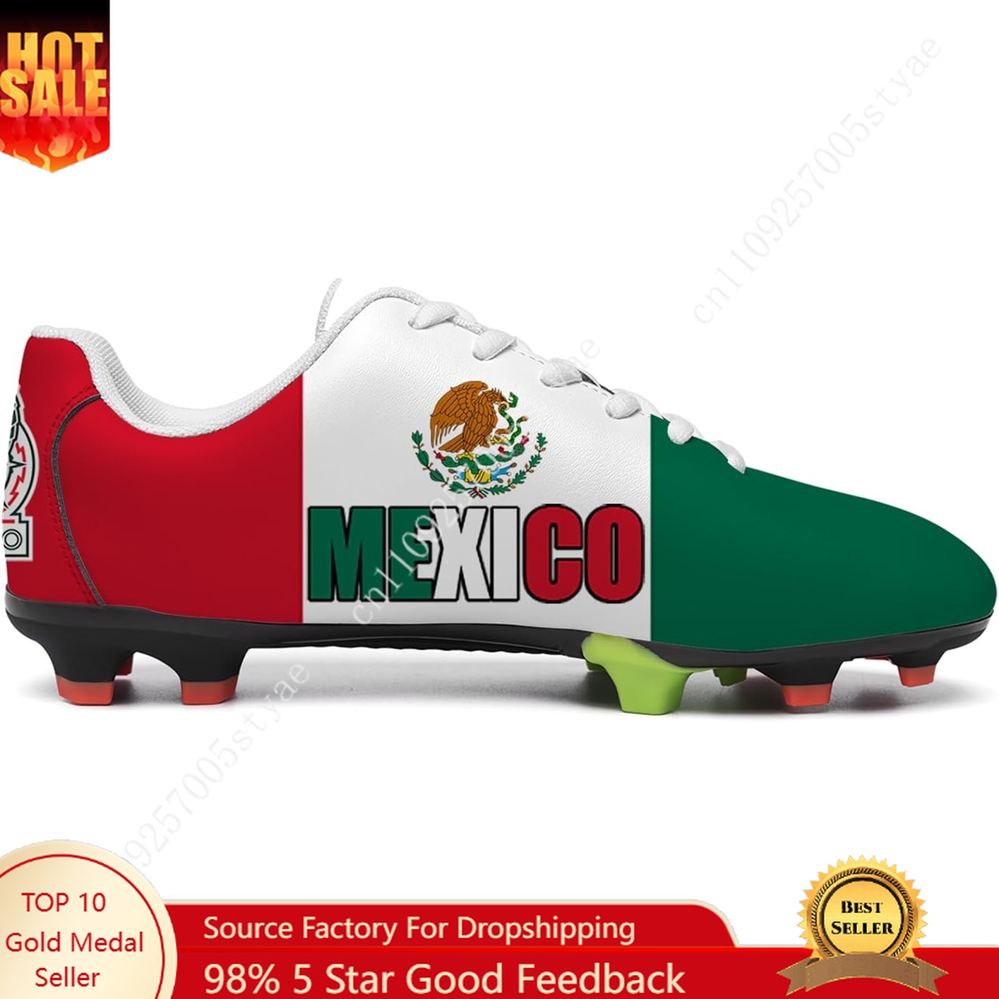 Oxford Lace Up Women - Scarpe da Calcio con Bandiera del