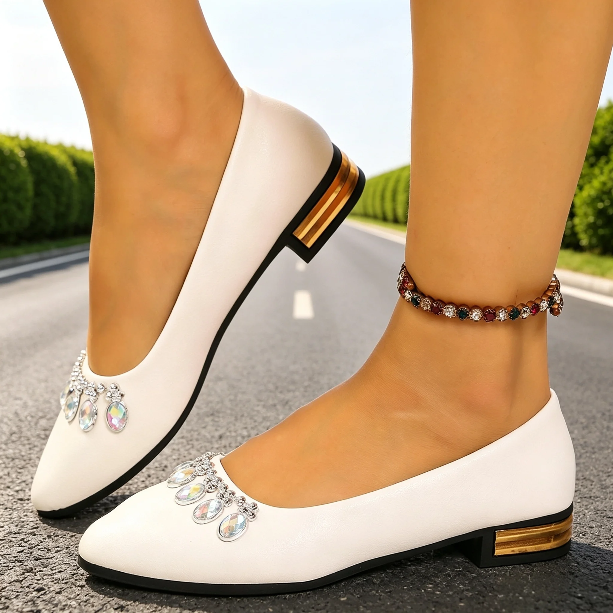 Women'S Shoes Quality - Scarpe Basse da Donna a Punta,