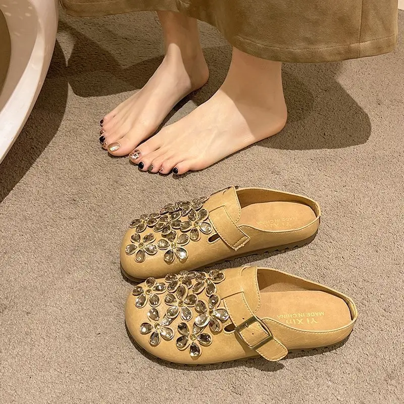 Women'S Shoes Clogs - Zoccoli da Donna con Fibbia Floreale