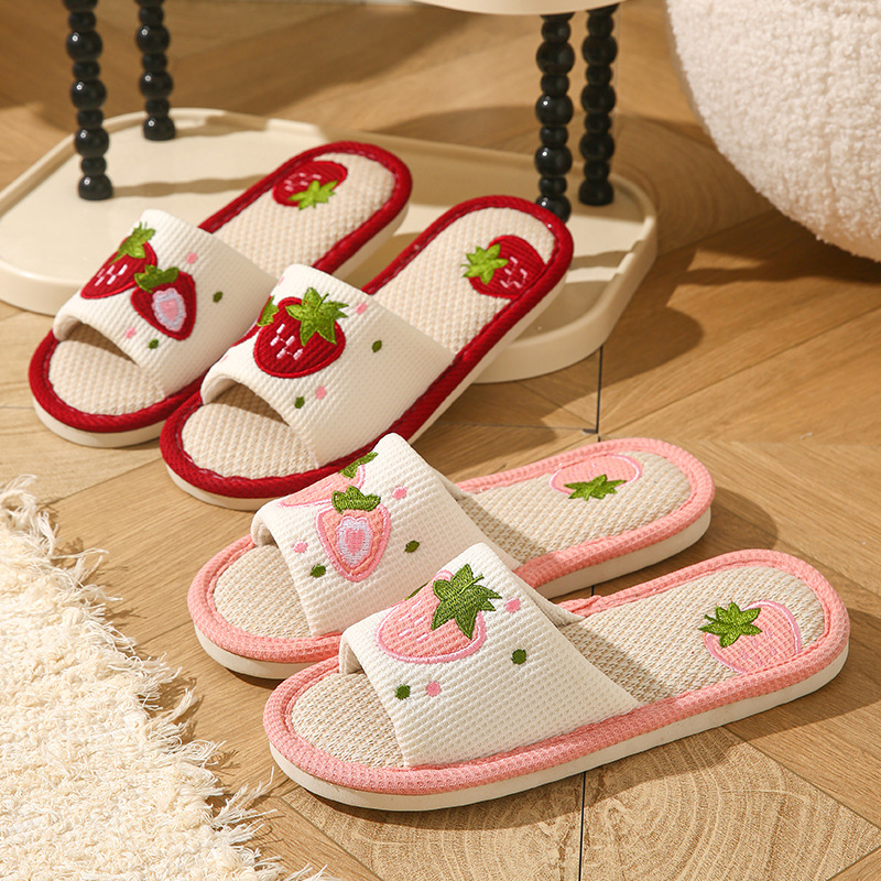 Mule Slip On - Ciabatte da donna in lino color