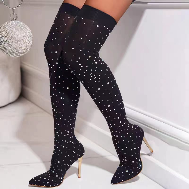 Sock Boot Women - Stivali con calzino elasticizzato con gamba