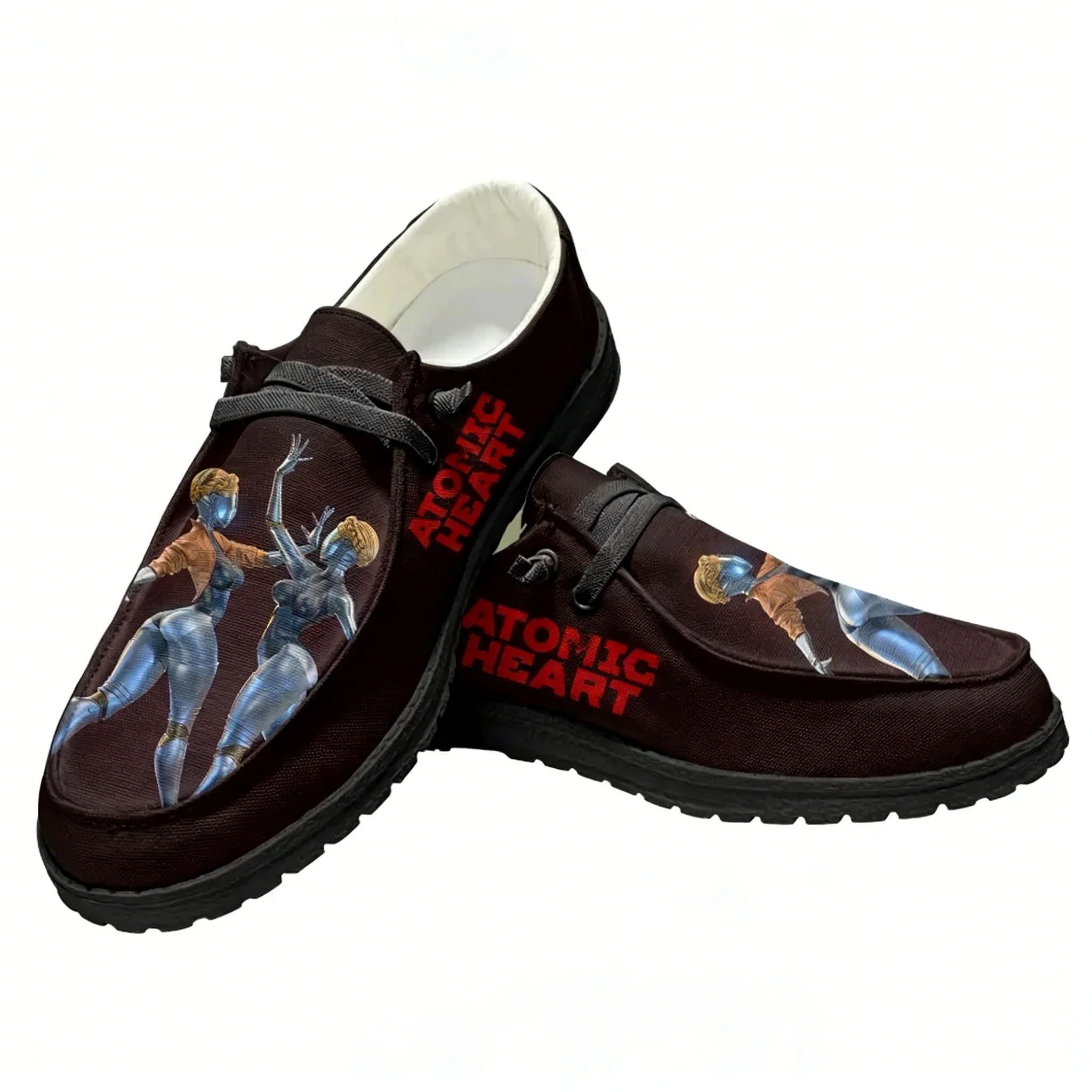 Oxford Lace Up Women - Scarpe Casual Atomic Heart, Scarpe Basse