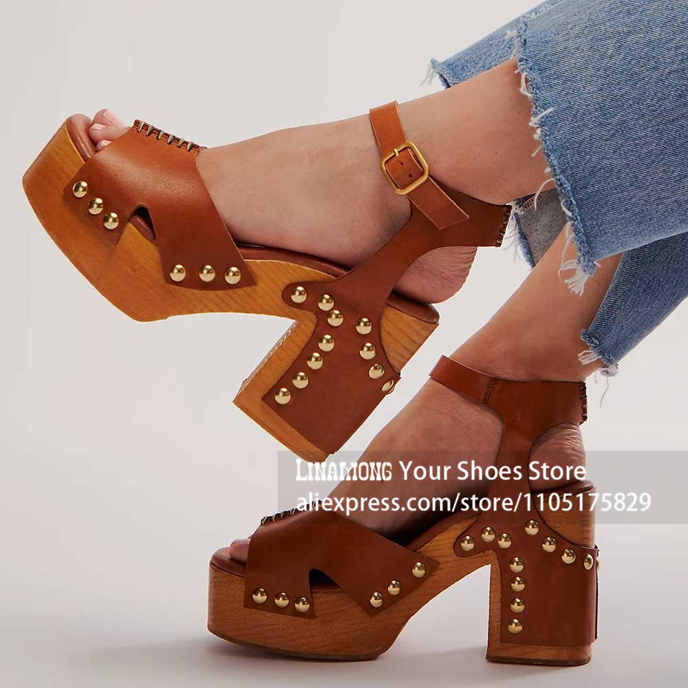 Sandali con zeppa e tacco gros - Women'S Shoes Clogs recensione e prezzo