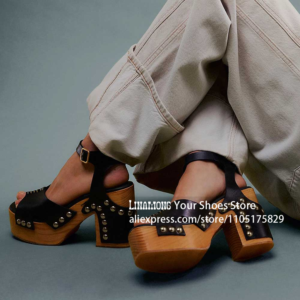 Sandali con zeppa e tacco gros - Women'S Shoes Clogs recensione e prezzo