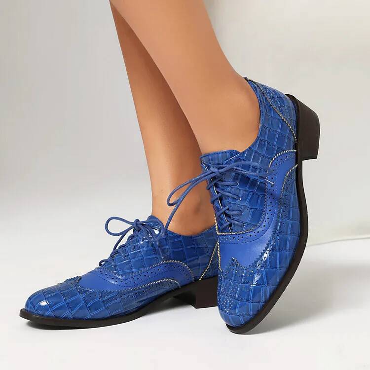 Scarpe basse stringate da donn - Oxford Lace Up Women recensione e prezzo