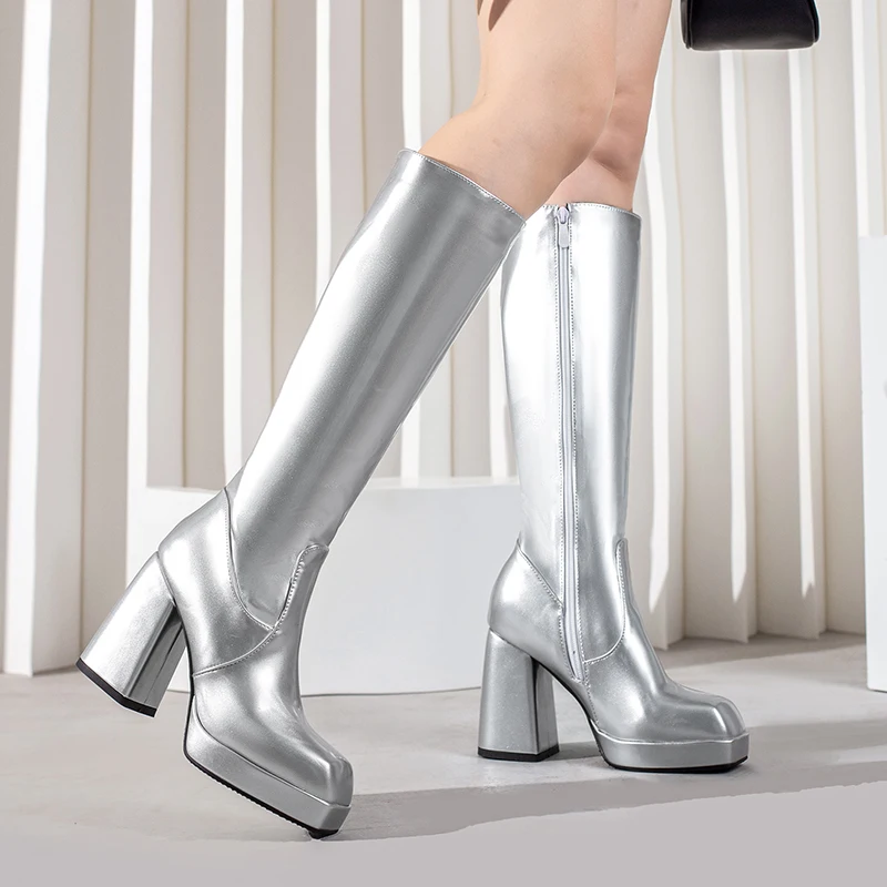 Stivali alti al ginocchio con  - Knee High Boots Women recensione e prezzo