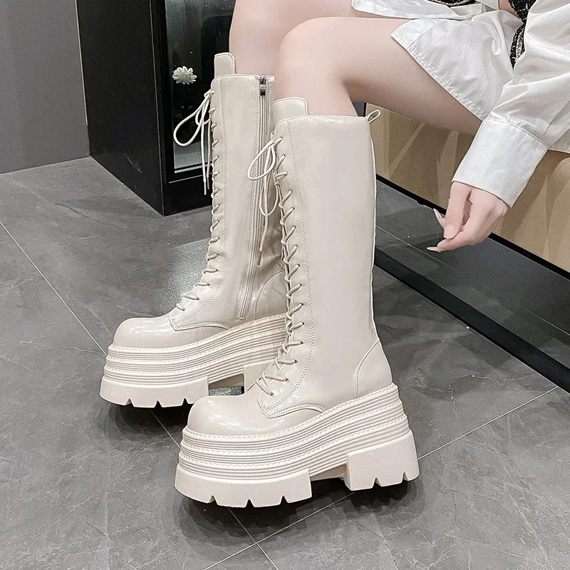 10CM Stivali lunghi romani del - Knee High Boots Women recensione e prezzo